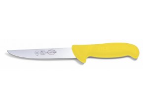 Vykosťovací nůž se širokou čepelí, žlutý v délce 13 cm