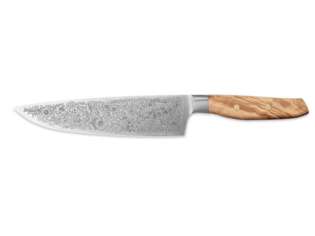 Nůž šéfkuchařský Amici 1814 s gravírovanou čepelí