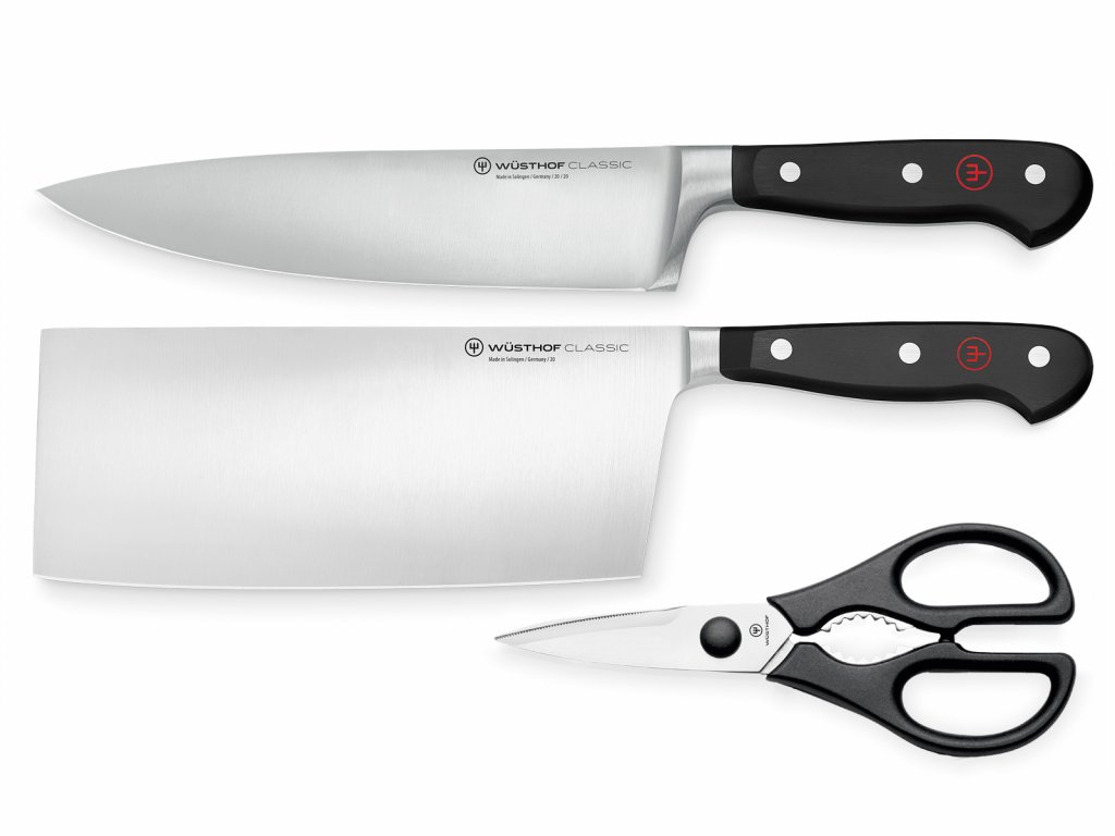 Sada 2 nožů Classic a kuchyňské nůžky