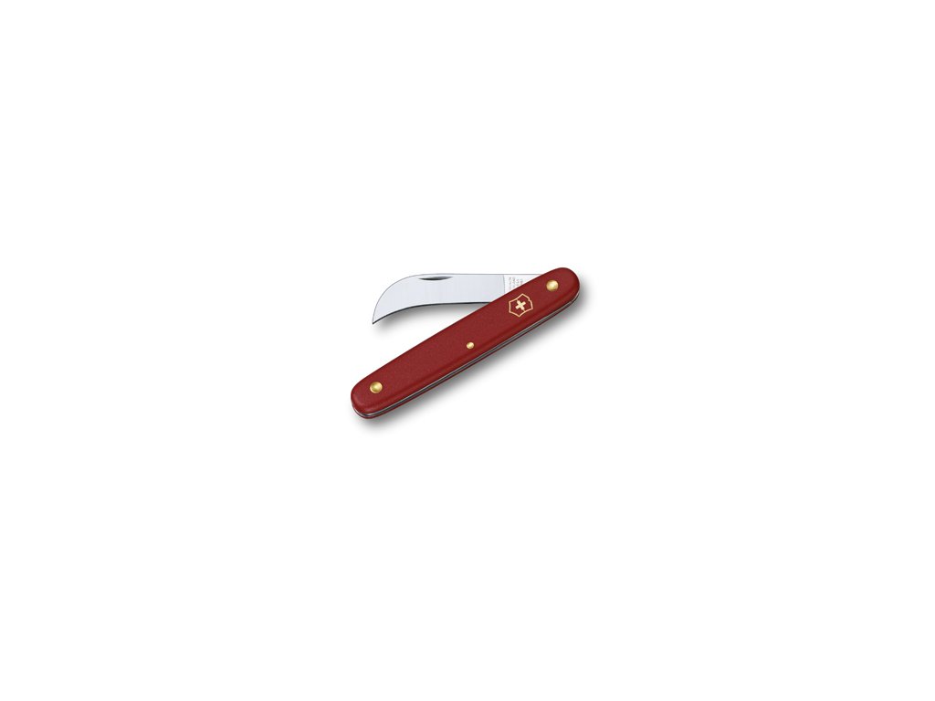 Kapesní nůž zahradnický prořezávací červený