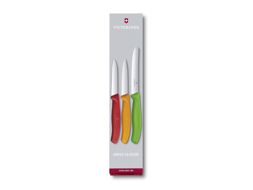 Sada nožů Swiss Classic mix barev - červená, oranžová, zelená