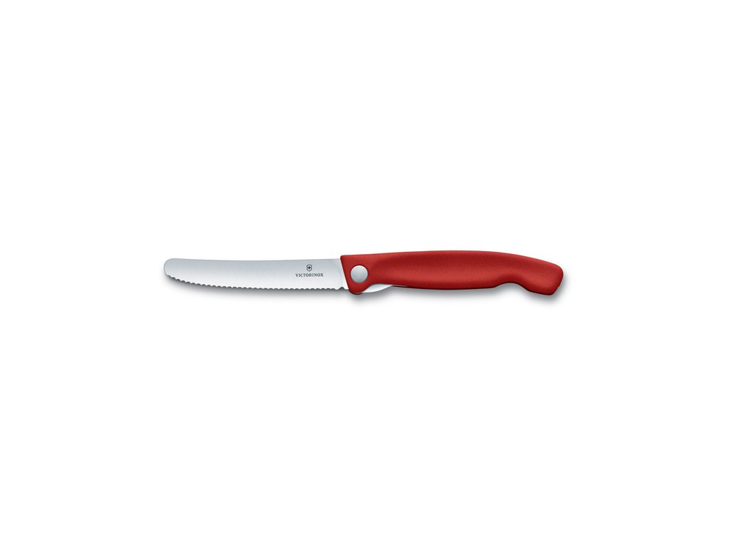 Skládací svačinový nůž Swiss Classic červený