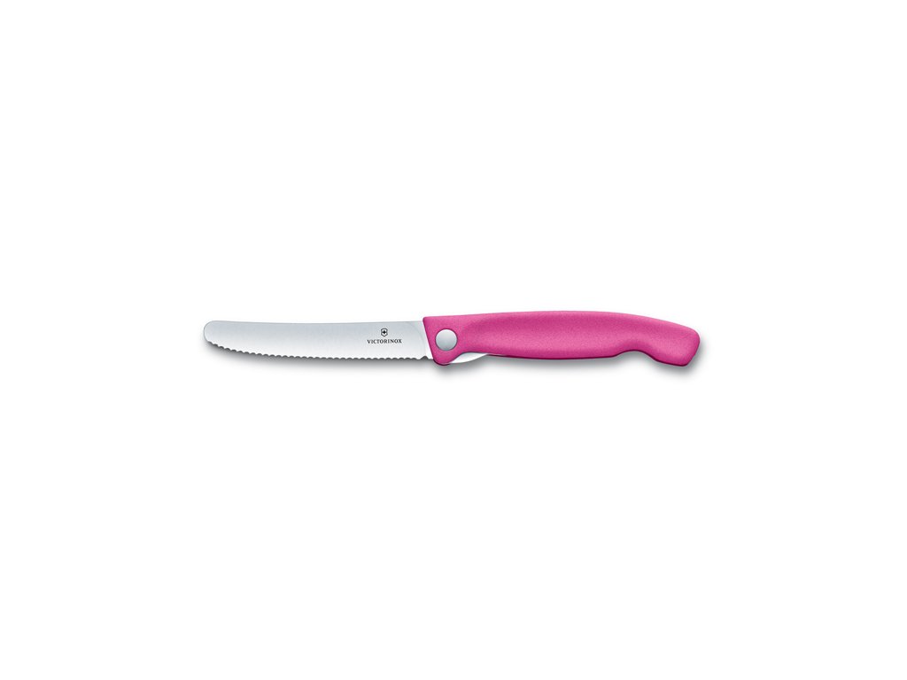 Skládací svačinový nůž Swiss Classic růžový