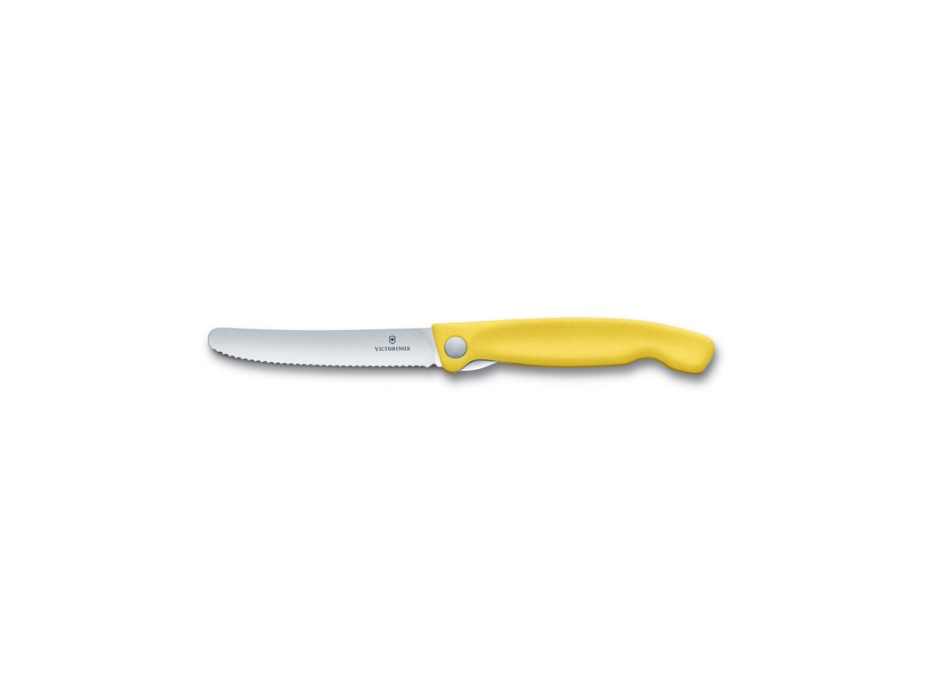Skládací svačinový nůž Swiss Classic žlutý