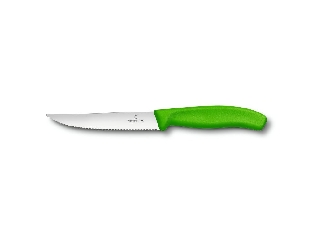 Nůž steakový Swiss Classic Gourmet 12 cm zelený