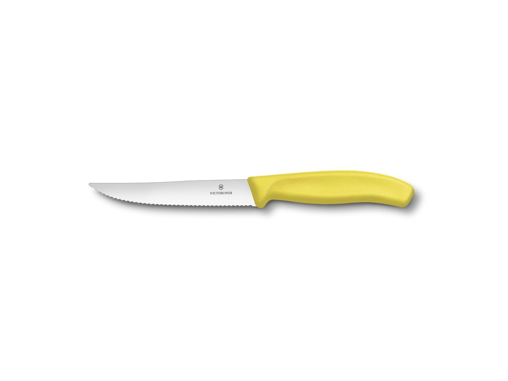 Nůž steakový Swiss Classic Gourmet 12 cm žlutý