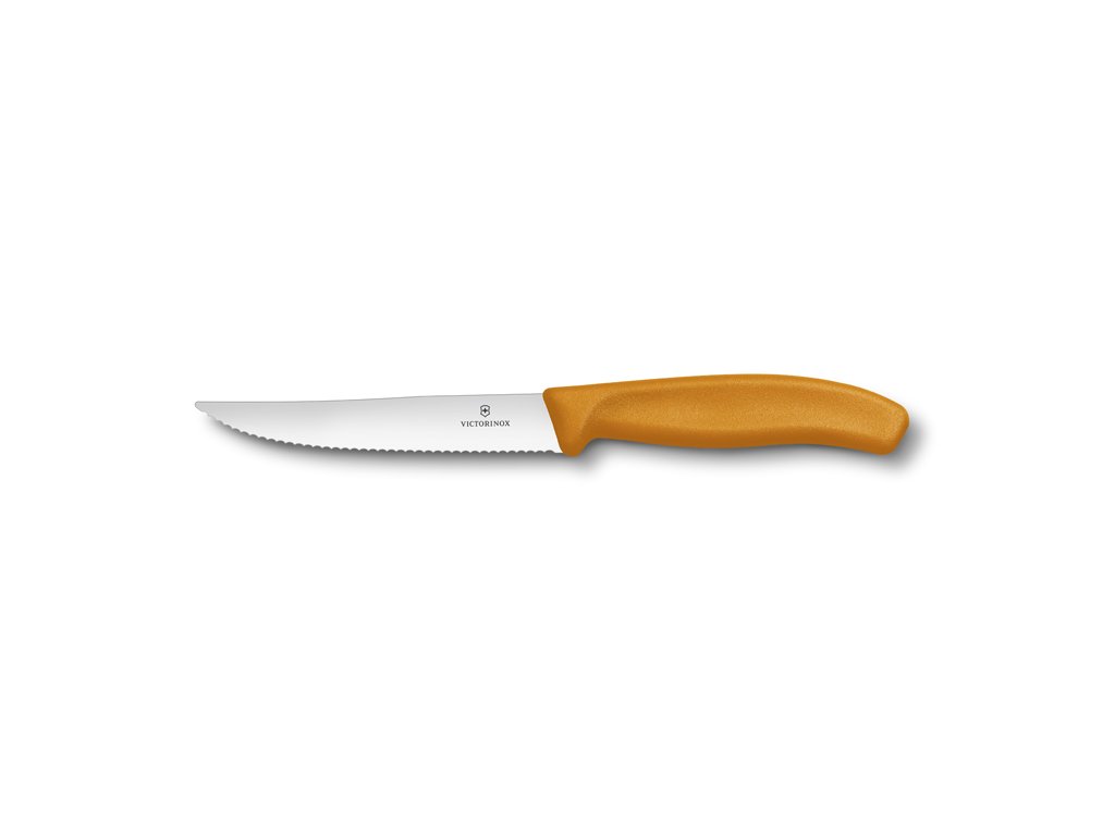 Nůž steakový Swiss Classic Gourmet 12 cm oranžový