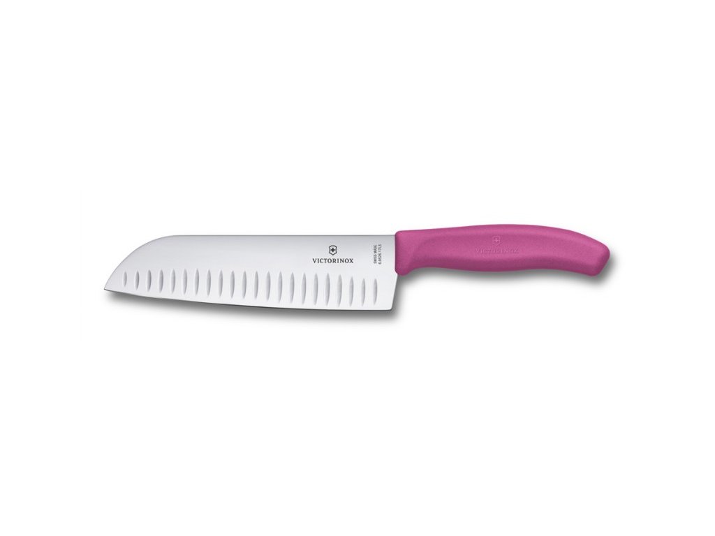 Swiss Classic nůž Santoku 17cm růžový
