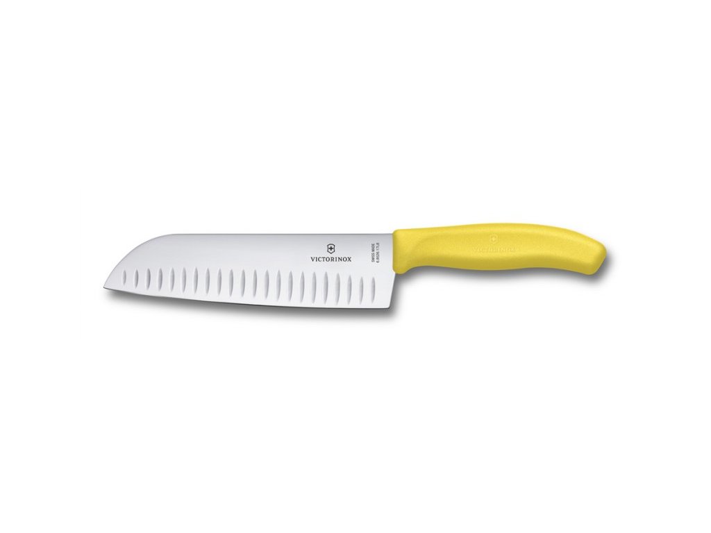 Swiss Classic nůž Santoku 17cm žlutý