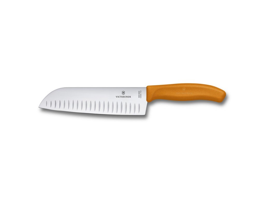 Swiss Classic nůž Santoku 17cm oranžový