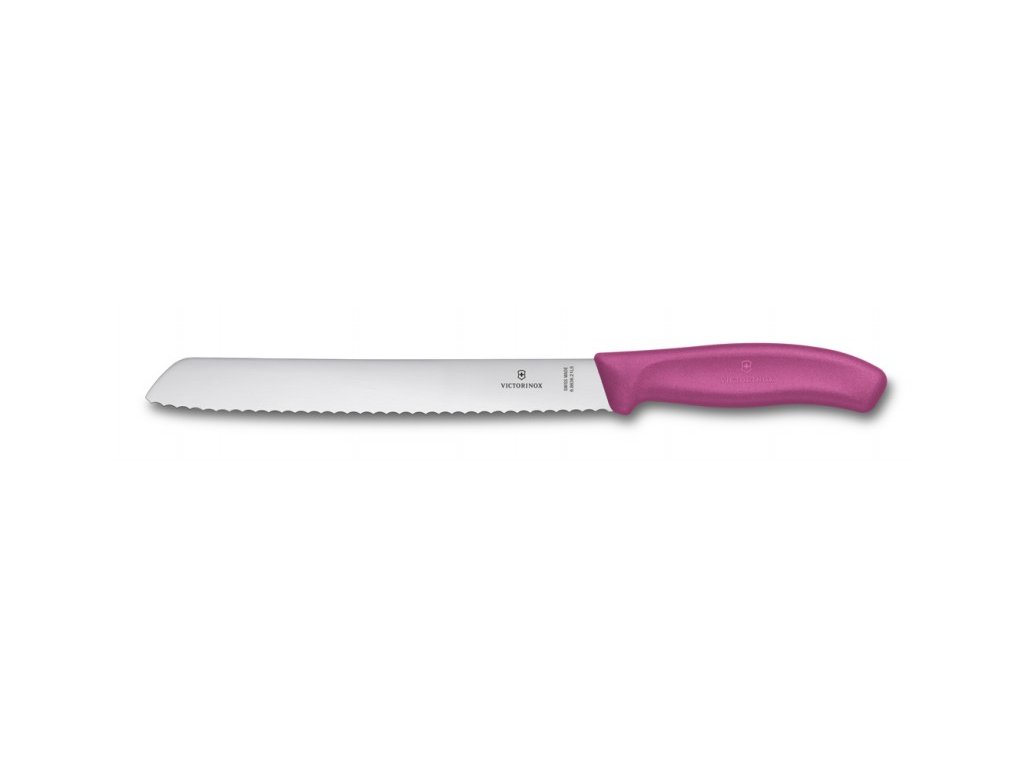 Nůž na chleba Swiss Classic 21cm růžový