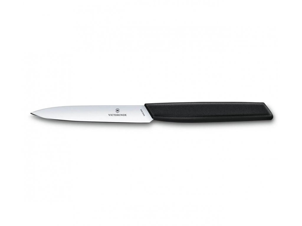 Nůž nakrajovací Swiss Modern 10 cm černý