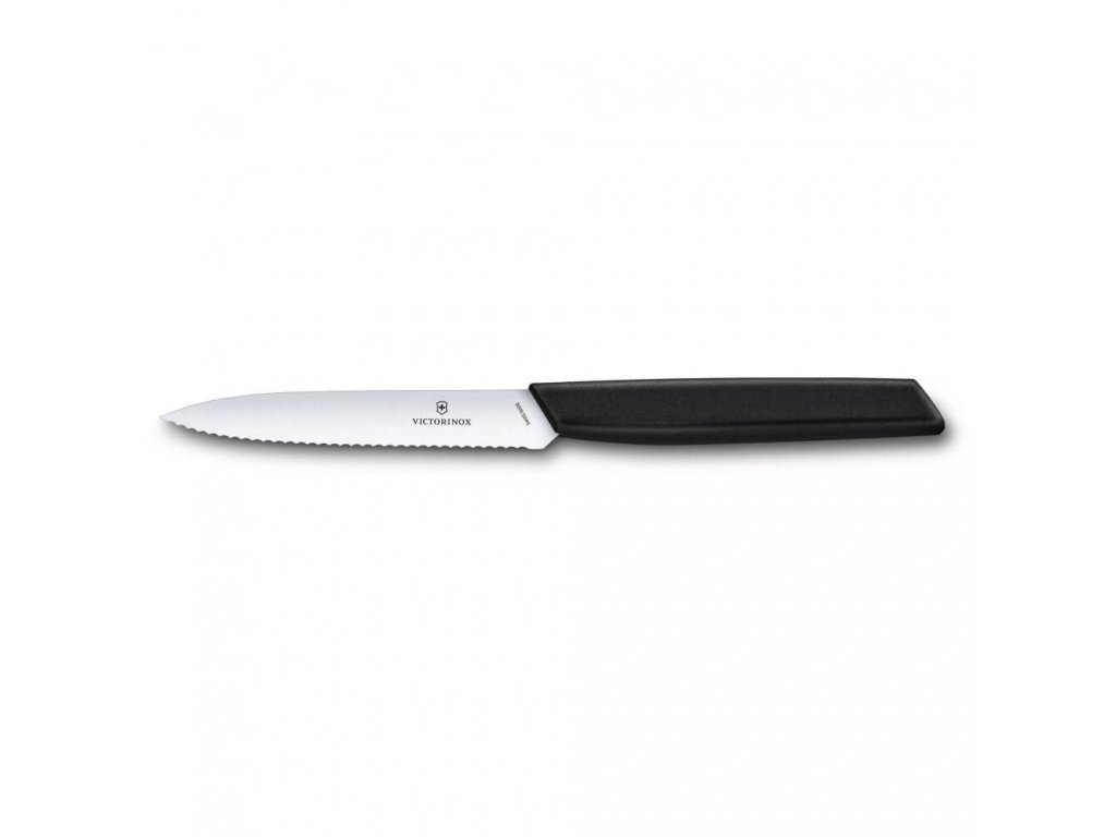 Nůž nakrajovací Swiss Modern 10 cm černý