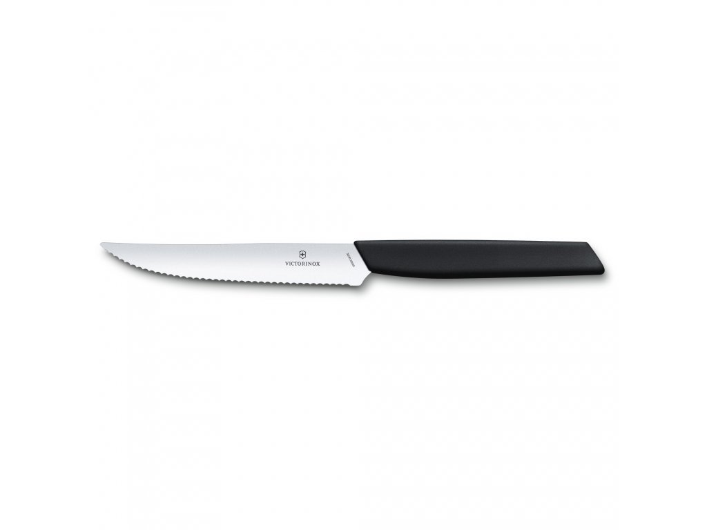 Sada 2 ks steakový nůž Swiss Modern 12 cm černý