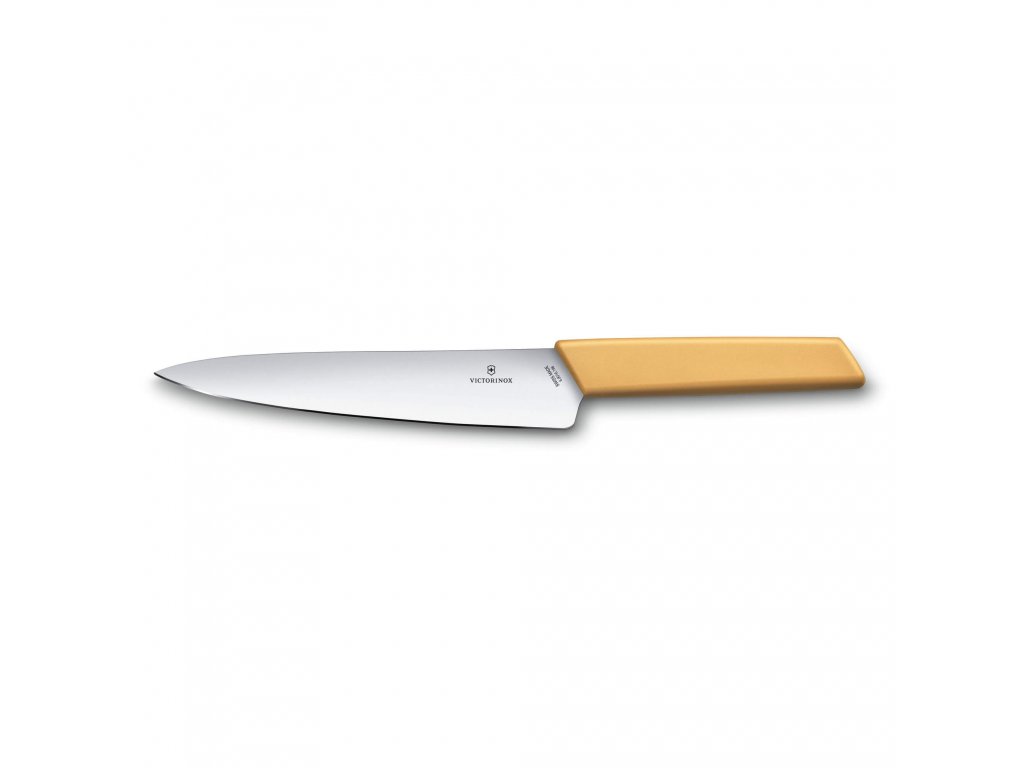 Nůž kuchyňský Swiss Modern 19 cm medově hnědý