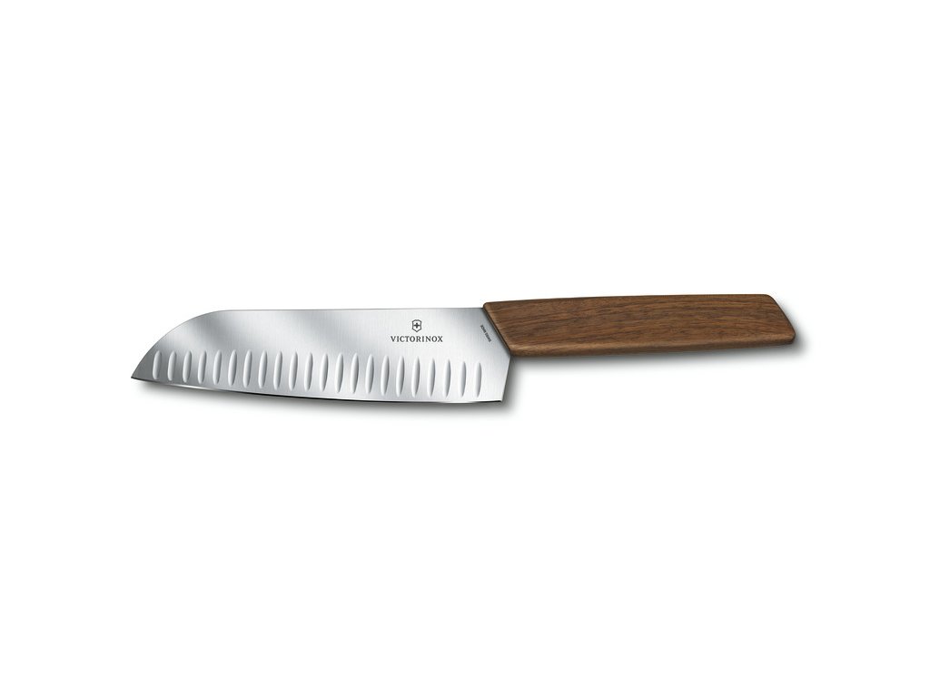 Swiss Modern nůž Santoku 17cm s dřevěnou rukojetí