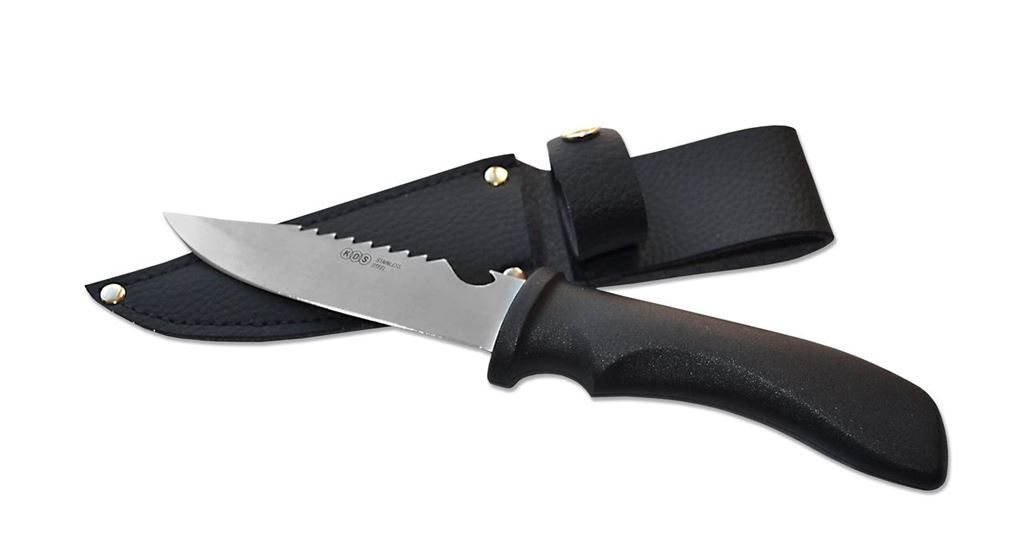Nůž tábornický 4,5 Rambo - pilka s pouzdrem