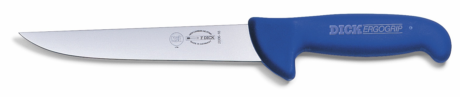 Vykrvovací nůž, modrý, v délce 18 cm