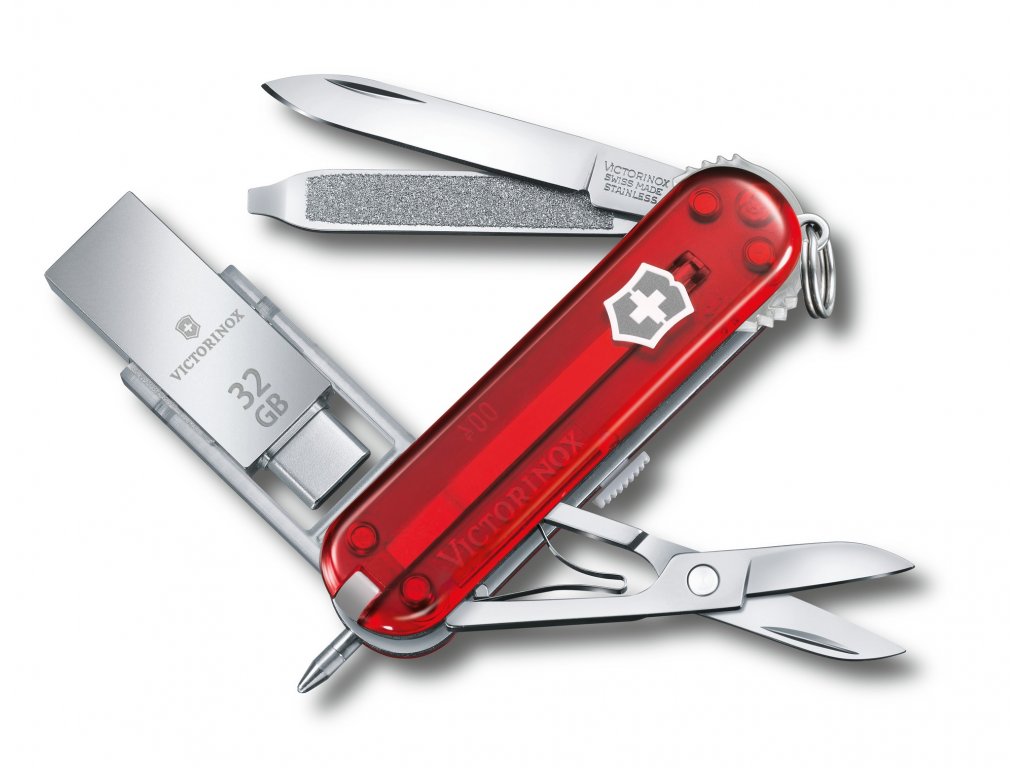 Kapesní nůž Victorinox@work 32 GB červený