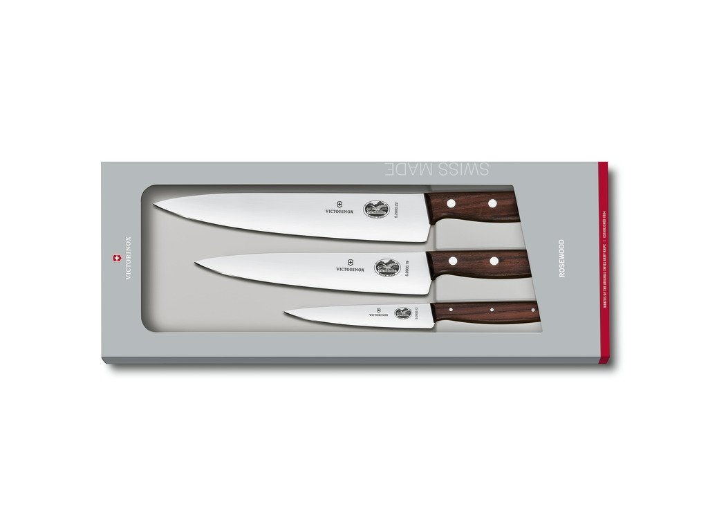 Sada kuchařských nožů Wood 3 ks