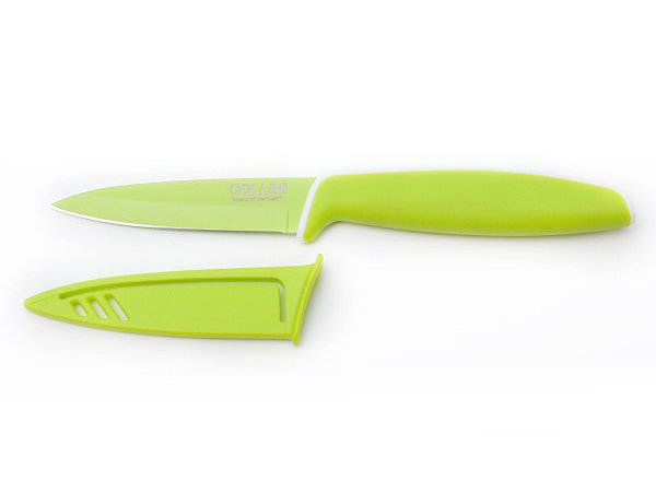 Collini teflonový nůž na zeleninu zelený délka čepele 9 cm