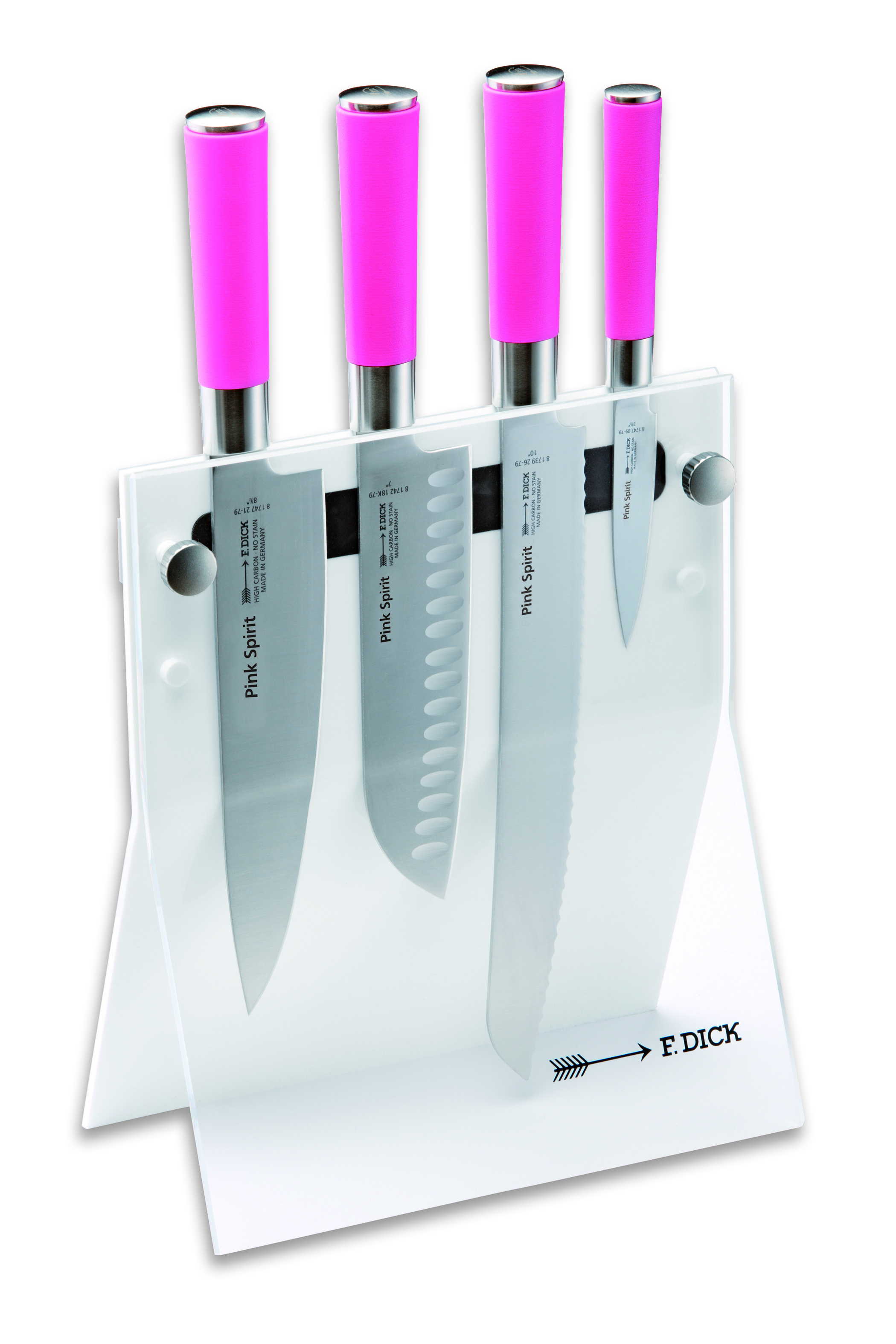 Magnetický stojan Dick na nože s noži ze série Pink Spirit