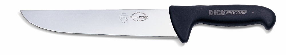 Blokový nůž, černý v délce 21 cm