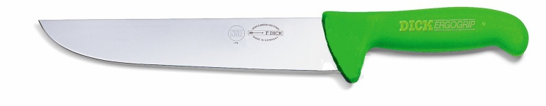 Blokový nůž, zelený v délce 26 cm