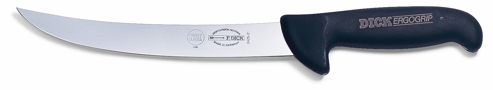 Porcovací nůž, černý v délce 21 cm