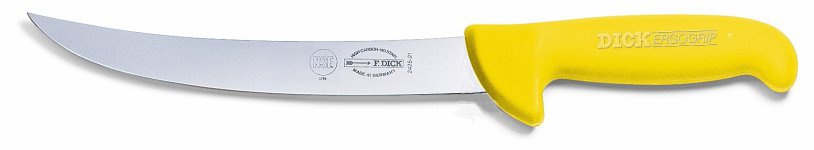 Porcovací nůž, žlutý v délce 21 cm