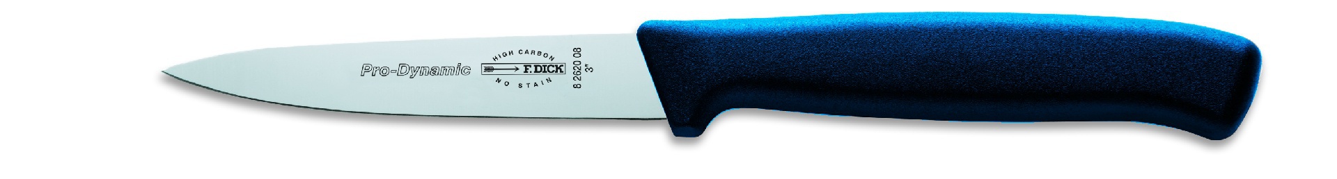 Kuchyňský nůž, modrý v délce 8 cm
