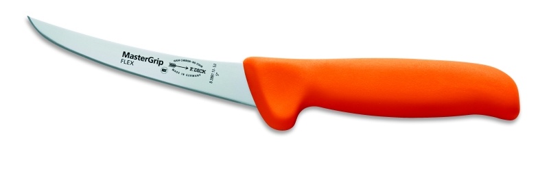 Speciální vykosťovací nůž se zahnutou čepelí, ohebný v délce 13 cm