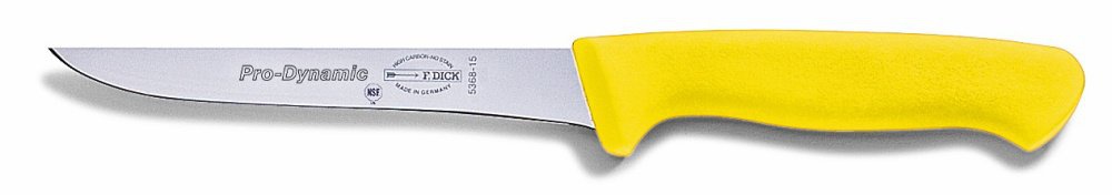 Vykosťovací nůž, žlutý v délce 15 cm