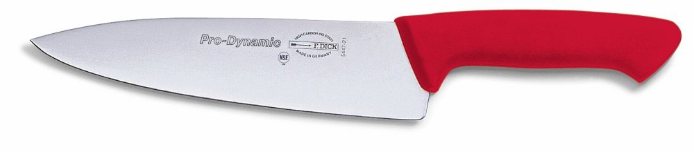 Kuchařský nůž, červený v délce 21 cm