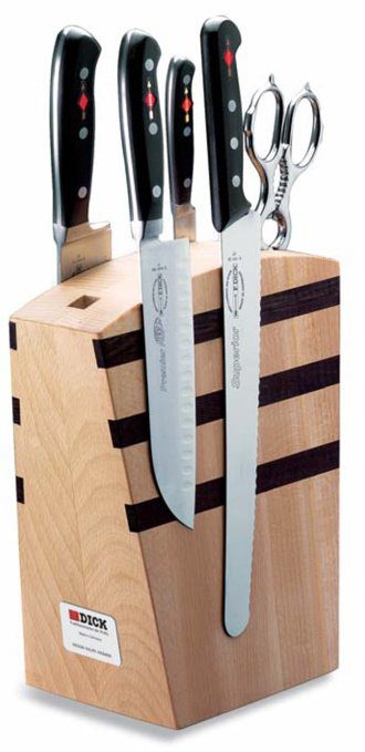 Magnetický blok/stojan na nože s příslušenstvím Premier Plus, dřevěný