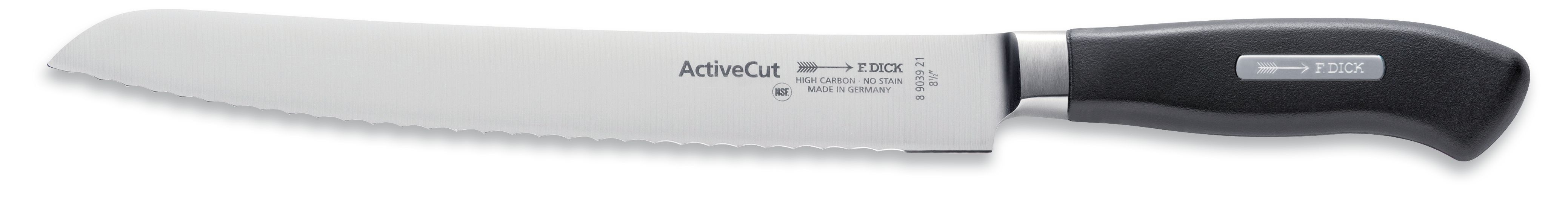 Nůž na chléb a pečivo Dick kovaný ze série ACTIVE CUT v délce 21 cm