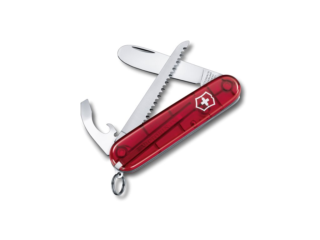 Kapesní nůž My First Victorinox červený transparentní