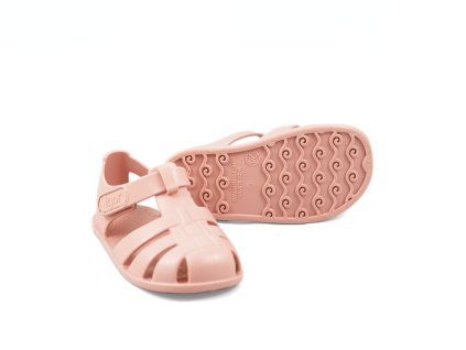 Detske Barefoot Gumove Sandale Igor Nemo Solid Soft Pink