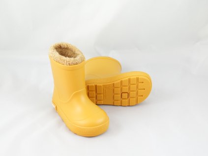 Detské Zateplené Barefoot Gumáky Igor Yogi - Yellow