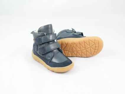 Detské Zimné Barefoot Topánky Lurchi Jolly TEX - Navy