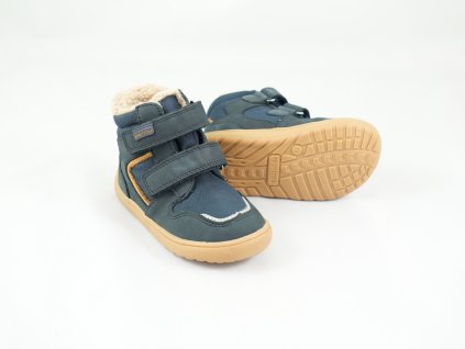 Detské Zimné Barefoot Topánky Protetika Gero - Denim