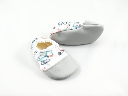 Capačky Tiny Toes Autá - Modrá