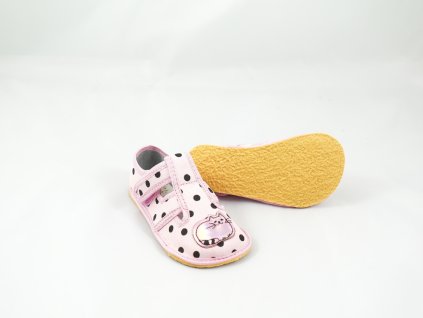 Detské Barefoot Papuče Crave Kitten - Pink