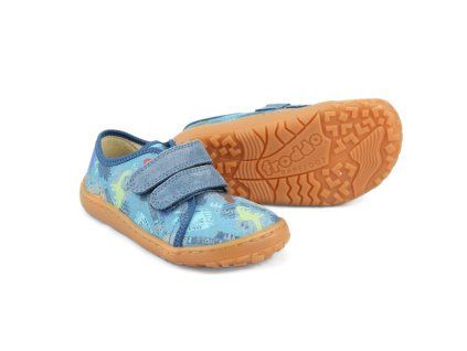Froddo Tenisky Barefoot Canvas Dino Dark Denim
