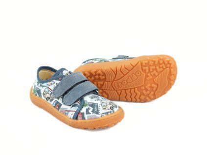 Froddo Tenisky Barefoot Canvas Surf Light Blue