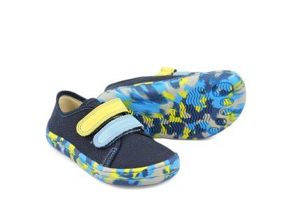 Froddo Tenisky Barefoot Canvas Multicolor Blue+