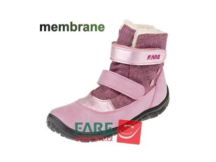 Fare Bare zimné s membránou - ružové (Veľkosť 24)