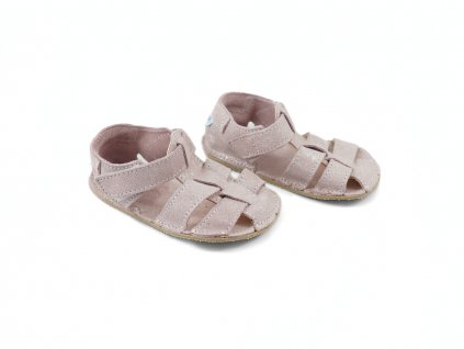 BabyBareShoes Sandals SparklePink1