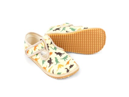 Beda Papuce Dino Wide Yellow