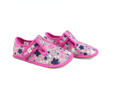 EfBarefoot Papuce395Flower Pink1